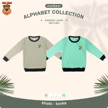 MacBear Sweater Anak Alphabet Animal Series