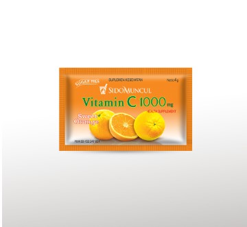 Sido Muncul Vitamin C 1000 Serbuk Orange