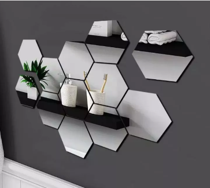 Kaca cermin hexagonal