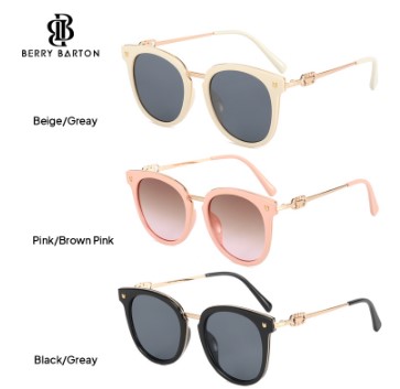 Berrybarton - Kacamata Sunglasses Round Metal