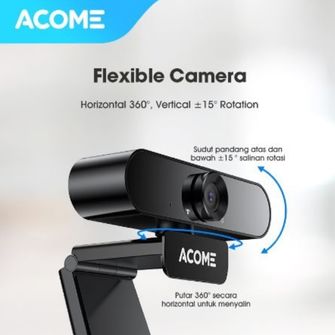 Acome Webcam 1080 HD USB Camera 360