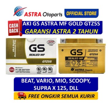 Aki Motor GS ASTRA GOLD GTZ 5S GTZ5S