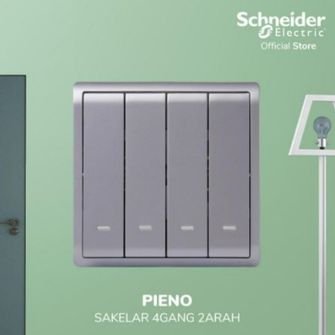 Schneider Electric Pieno Saklar Lampu Rumah 4 Gang 2 Arah