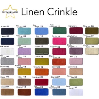 Bahan Kain Linen Crinkle 0.5 meter